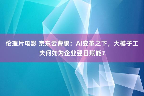 伦理片电影 京东云曹鹏：AI变革之下，大模子工夫何如为企业翌日赋能？