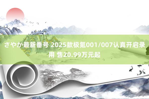 さやか最新番号 2025款极氪001/007认真开启录用 售20.99万元起