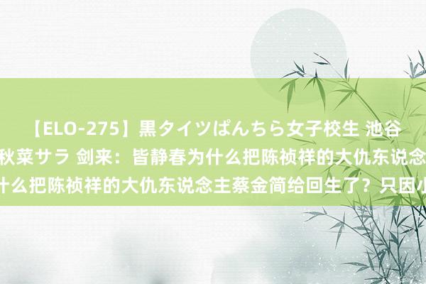 【ELO-275】黒タイツぱんちら女子校生 池谷ひかる さくら 宮下まい 秋菜サラ 剑来：皆静春为什么把陈祯祥的大仇东说念主蔡金简给回生了？只因小数