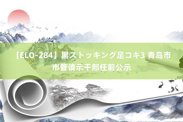 【ELO-284】黒ストッキング足コキ3 青岛市市管请示干部任前公示