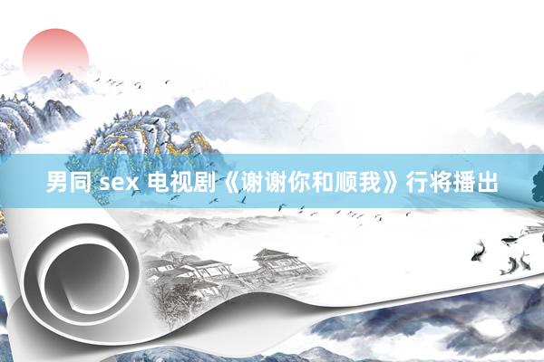 男同 sex 电视剧《谢谢你和顺我》行将播出